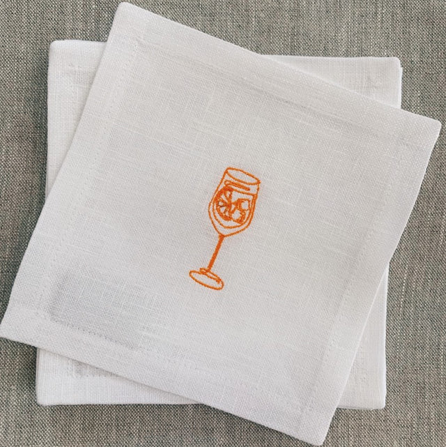 Aperol Spritz Cocktail Napkin