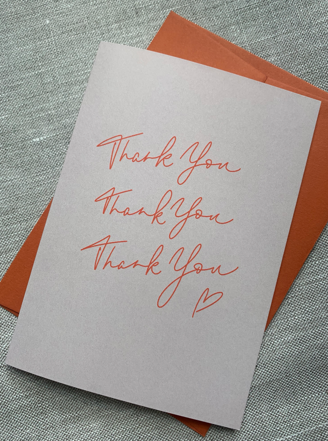 Thank You Greeting Card