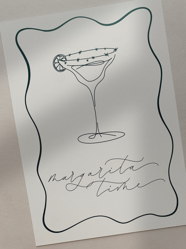Limited Edition Margarita A4 Print Green