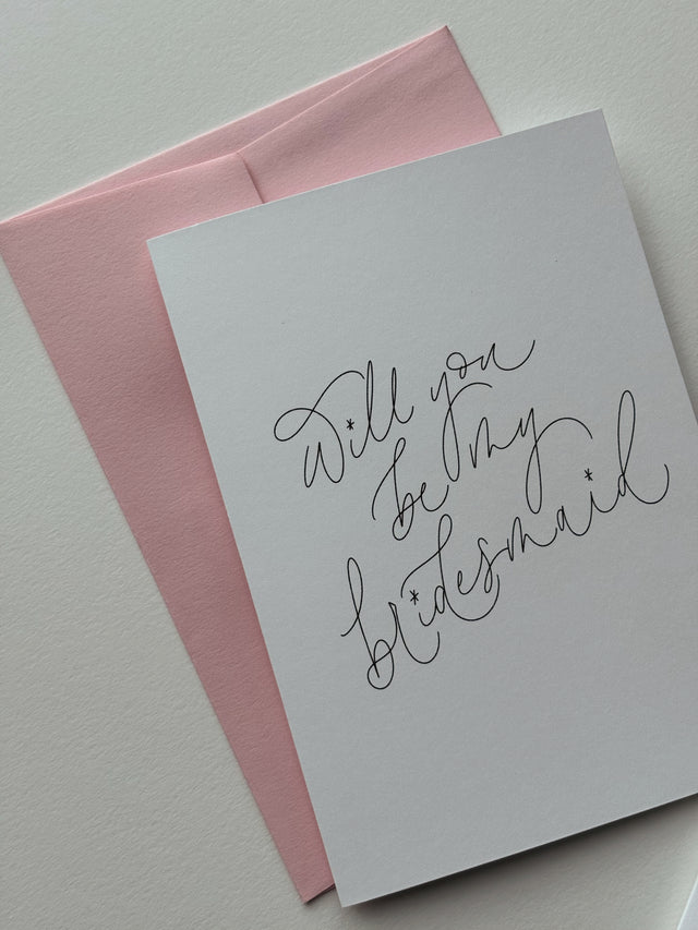 Will you be my Bridesmaid Greeting Card