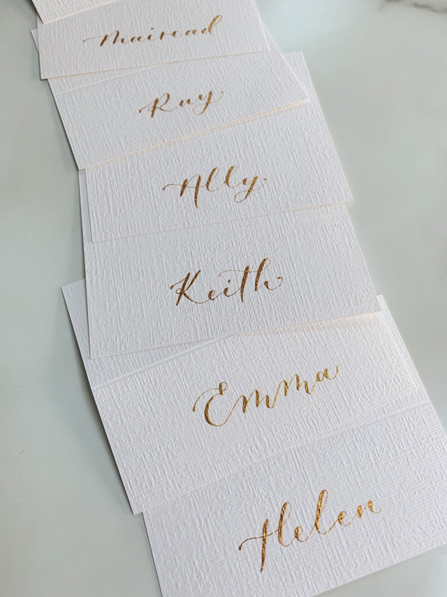 Handwritten Place Cards (writing only)