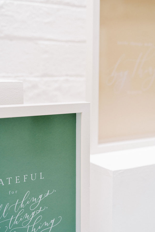 'Grateful' Framed Print