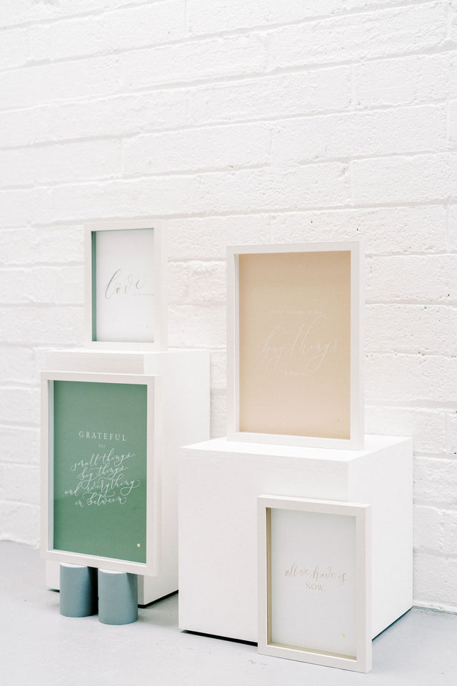 'Little things make big things happen' Framed Print