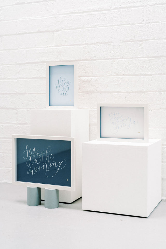 'There's magic in sunsets by the sea' Print only