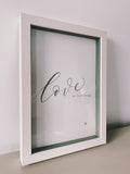 Framed Love the Little Things Print A4