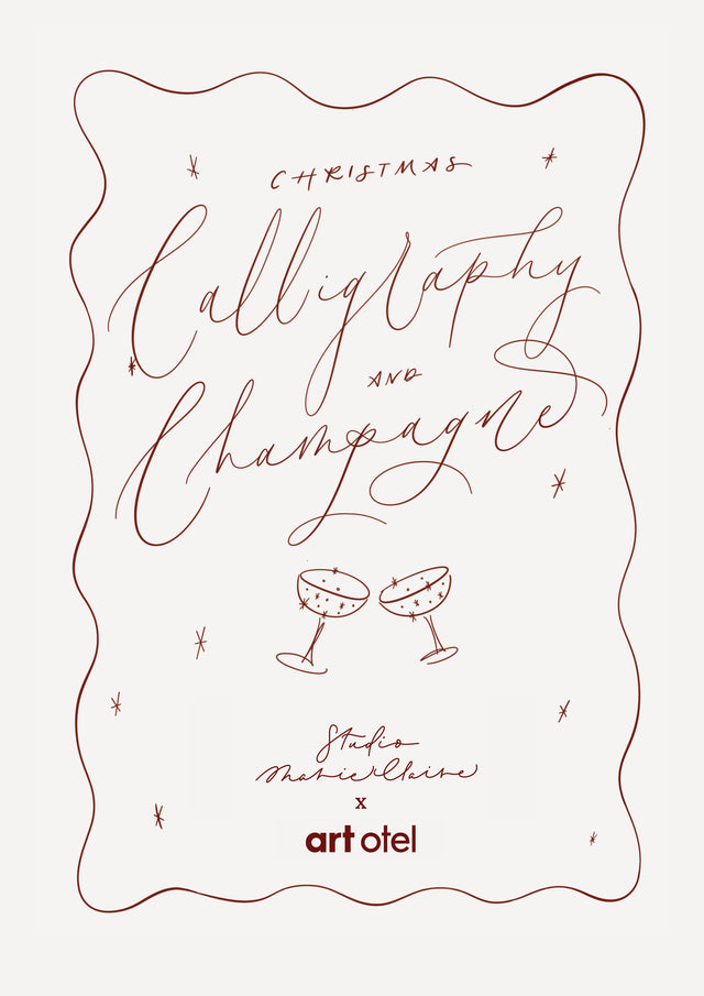 Christmas Calligraphy & Champagne | Battersea Dec 13th