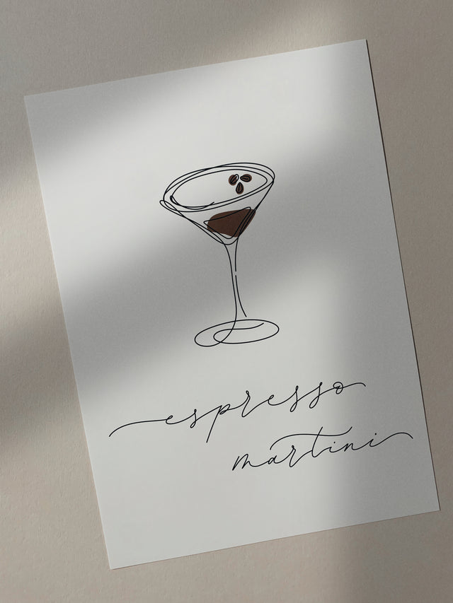 Espresso Martini A4 Print