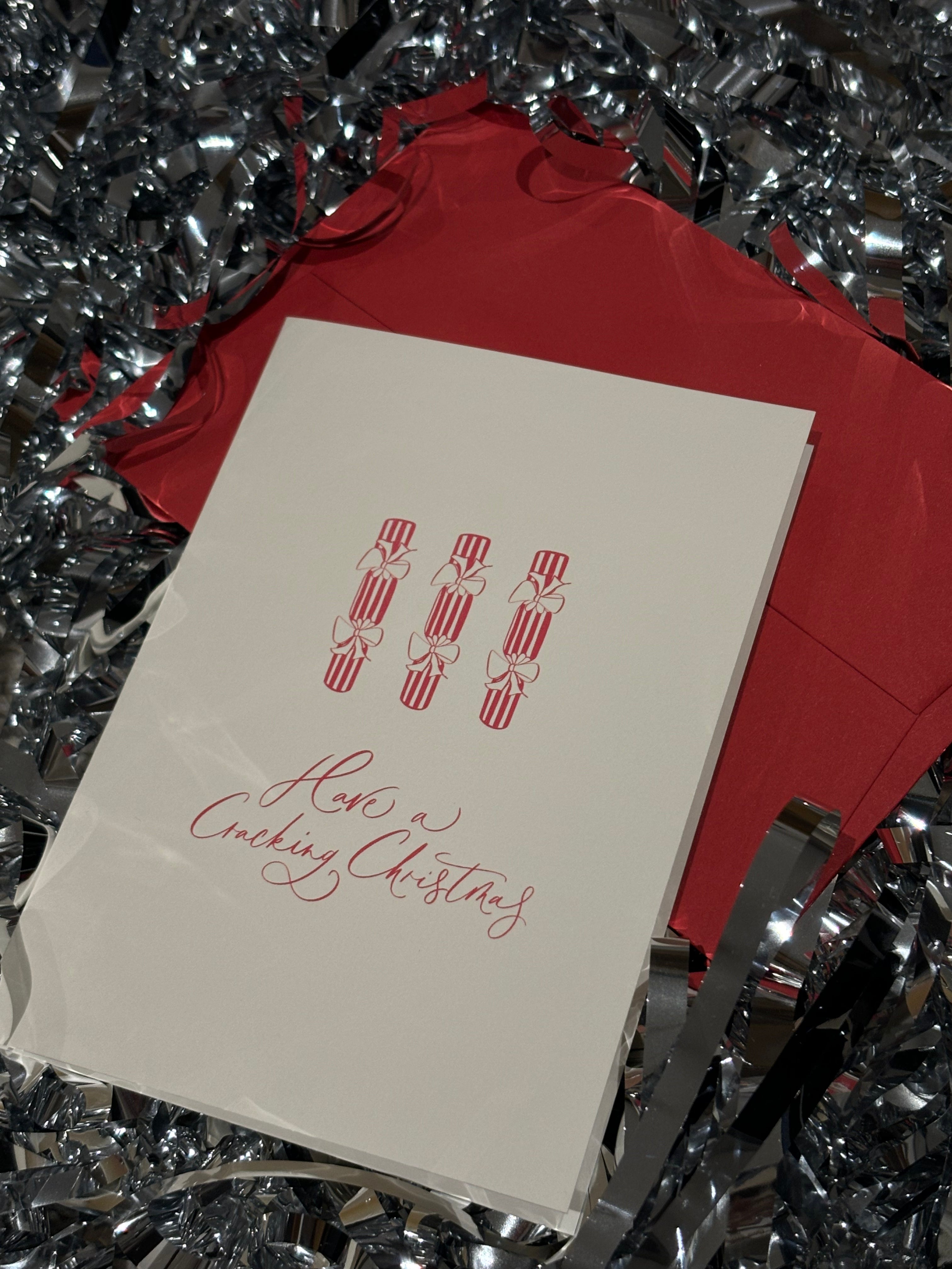 Have a Cracking Christmas Crackers Greeting Card