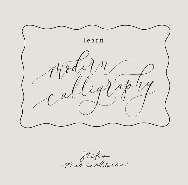 Modern Calligraphy Virtual Workshop for Beginners - Mon 16th October