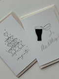 Congrats Wedding Champagne Tower Greeting Card