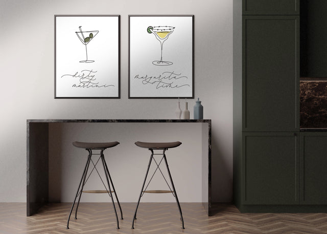 Dirty Martini A4 Print