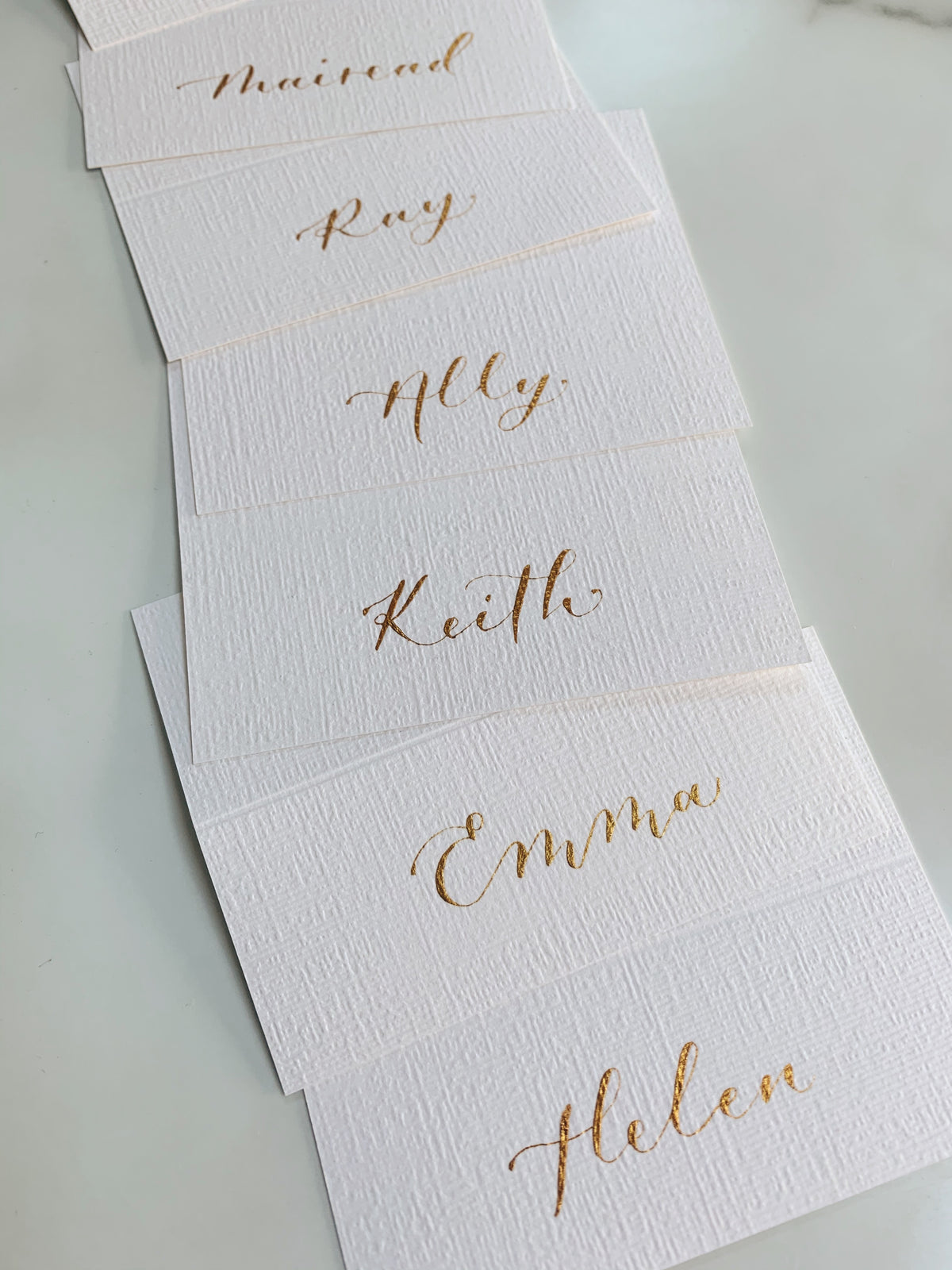 Handwritten Place Cards (writing only)
