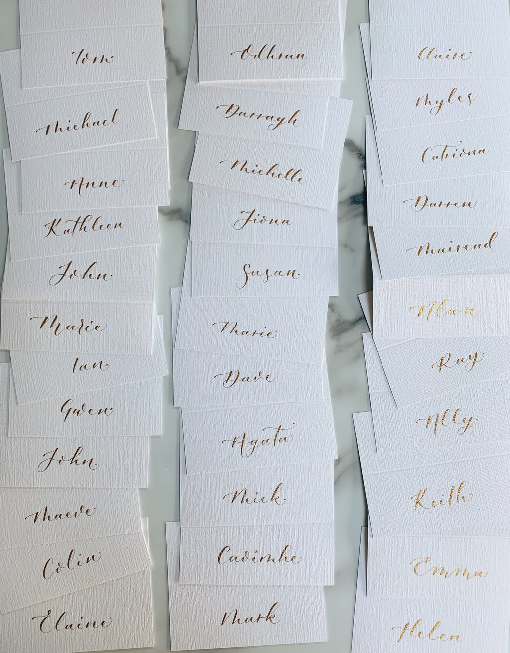 Handwritten Place Cards