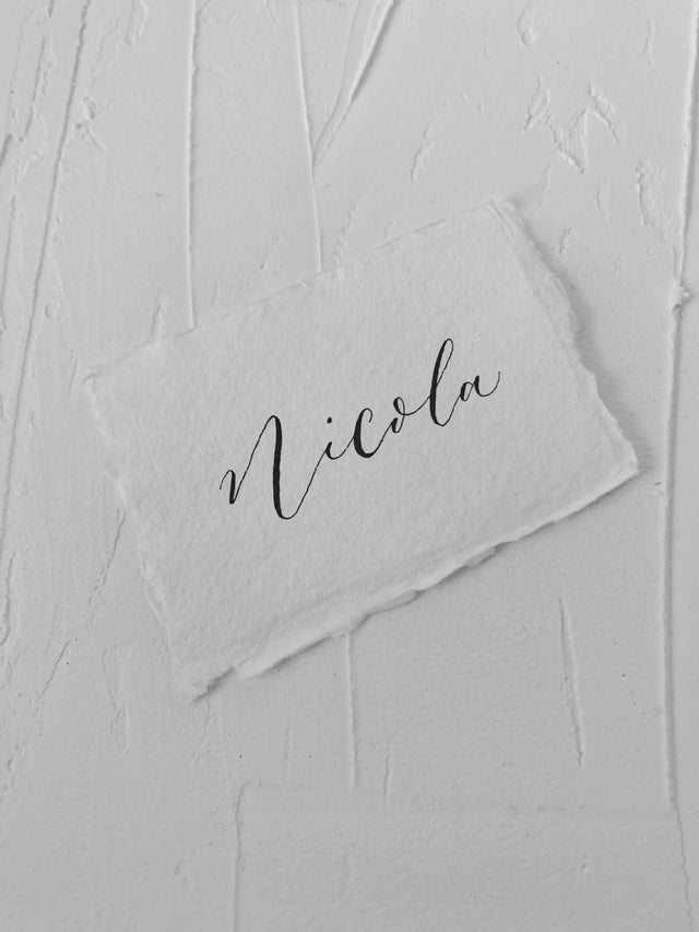 Handwritten Place Cards