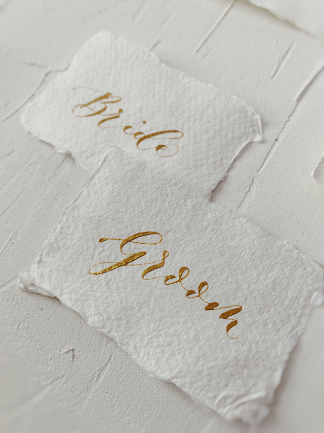 Handwritten Place Cards (writing only)