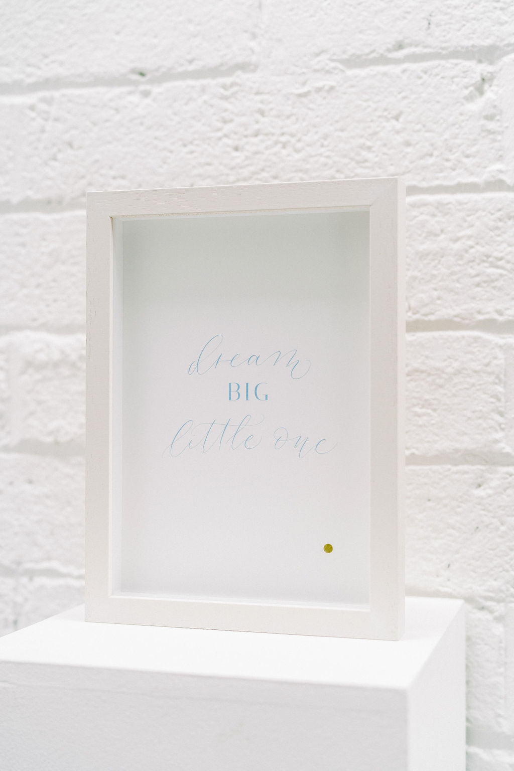 'Dream big little one' Print only, Blue