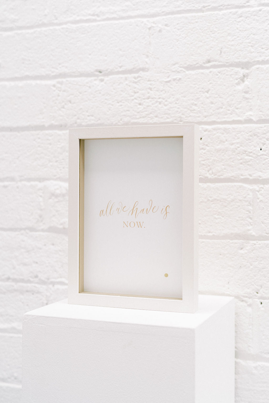'All we have is now' Framed Print