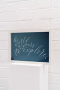 'The world is yours to explore' Framed Print