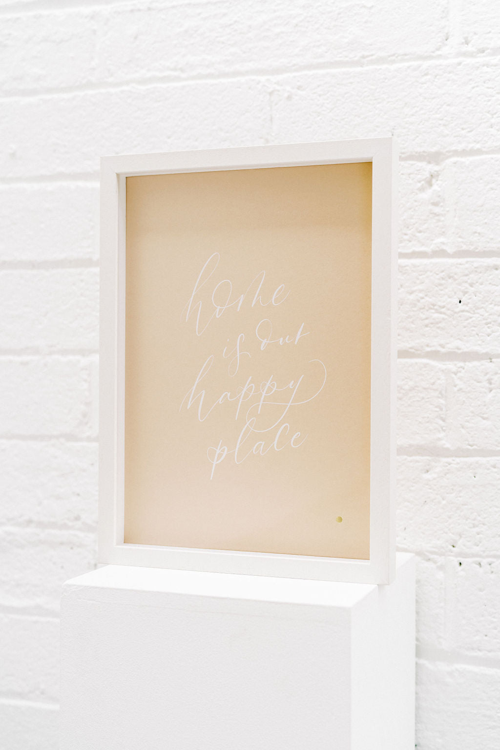 'Home is our happy place' Framed Print