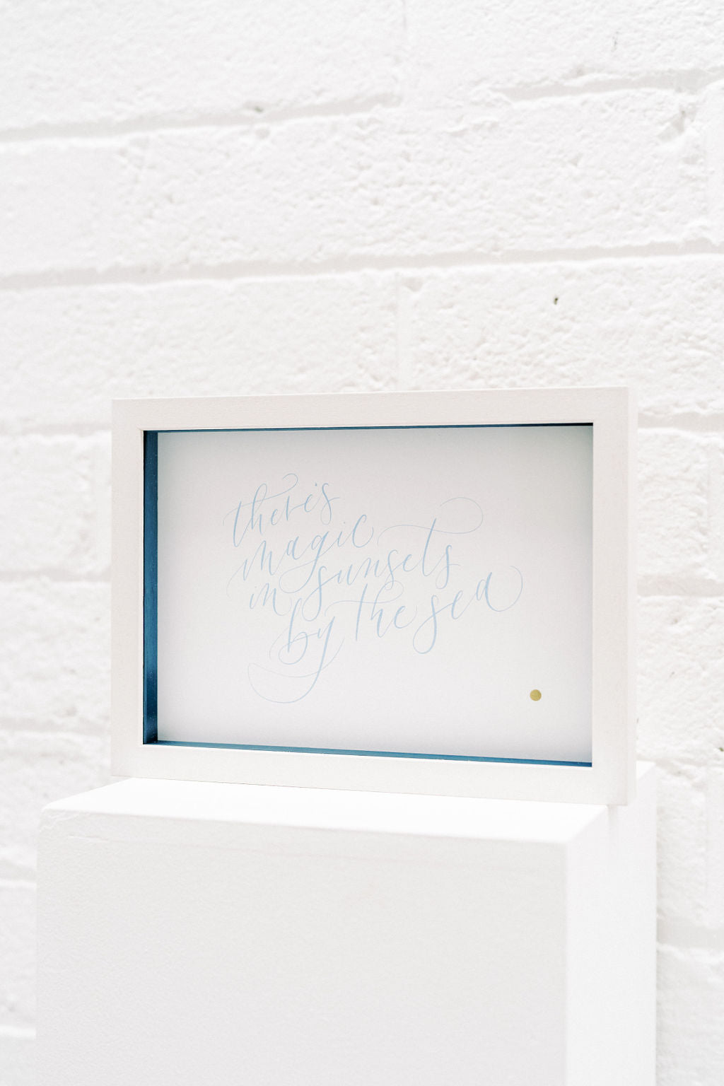 'There's magic in sunsets by the sea' Print only