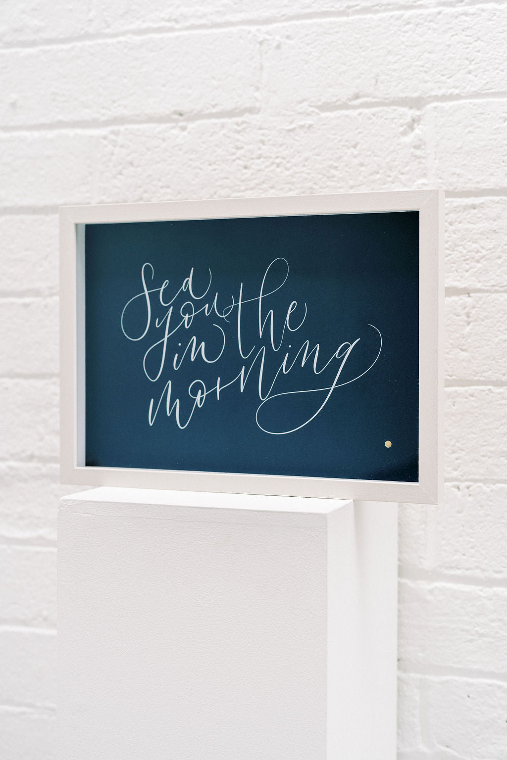 'Sea you in the morning' Framed Print