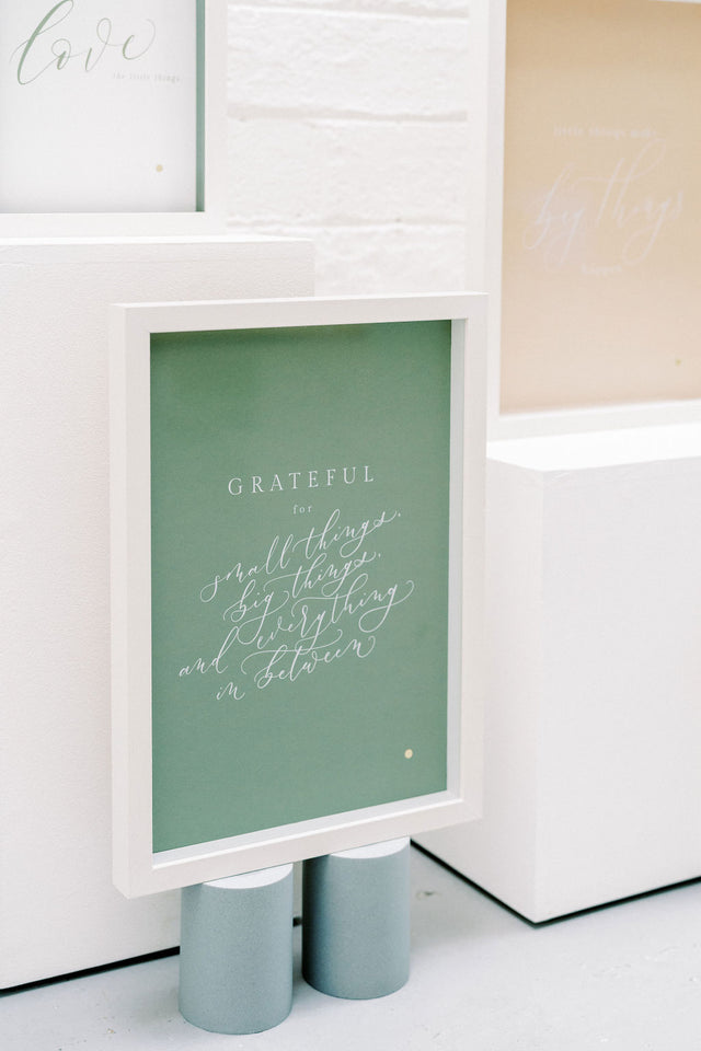 'Grateful' Framed Print