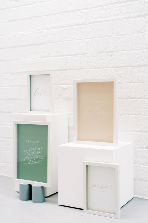 'Little things make big things happen' Framed Print